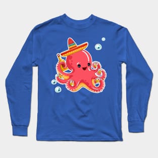 Tequila Squid - Te-squid-la Long Sleeve T-Shirt